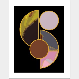 Bright vibrant modern earth tones colors unique original contemporary art 369 Abstract Posters and Art